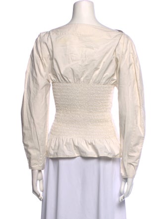 Merlette Bateau Neckline Long Sleeve Top