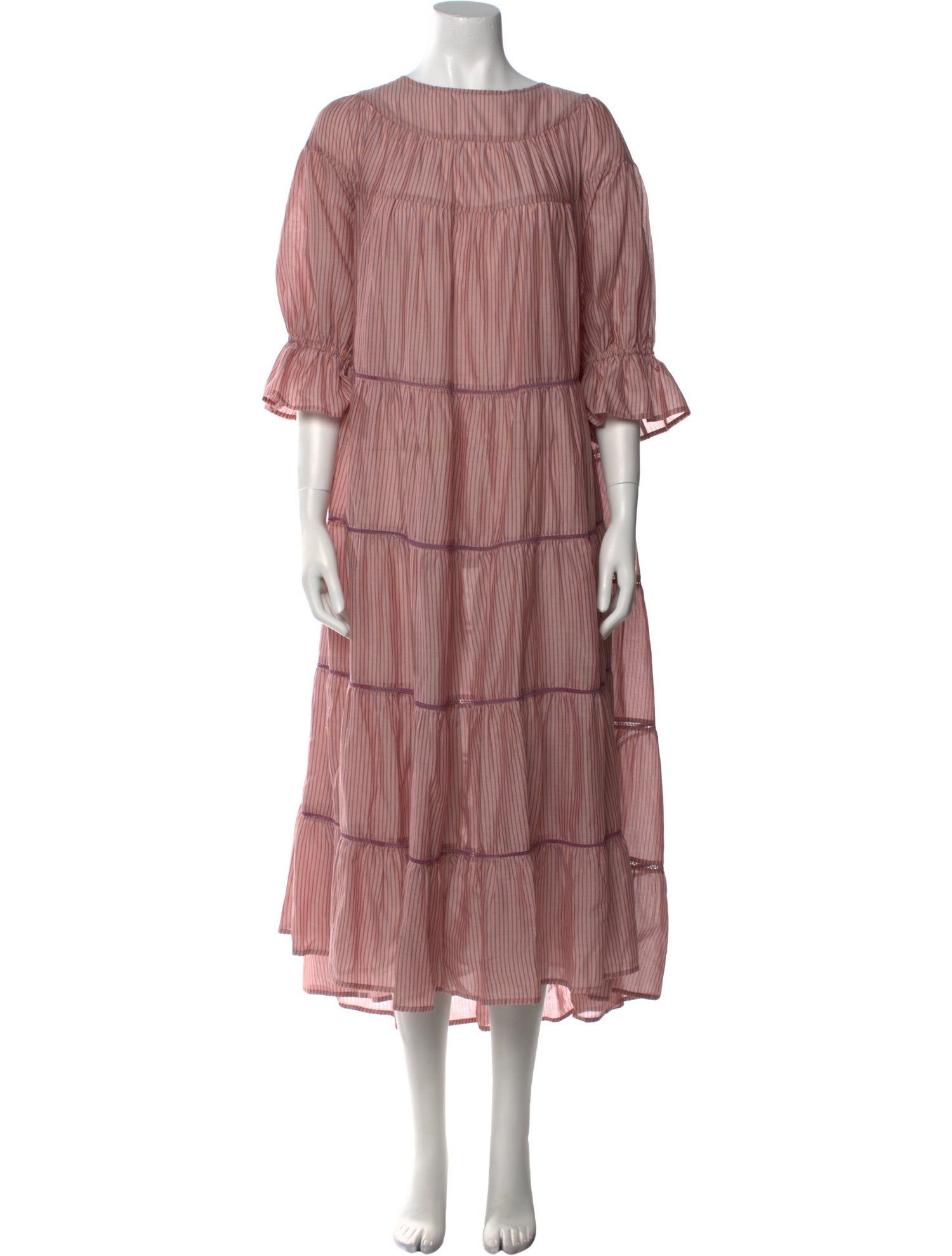 Merlette Crew Neck Midi Length Dress