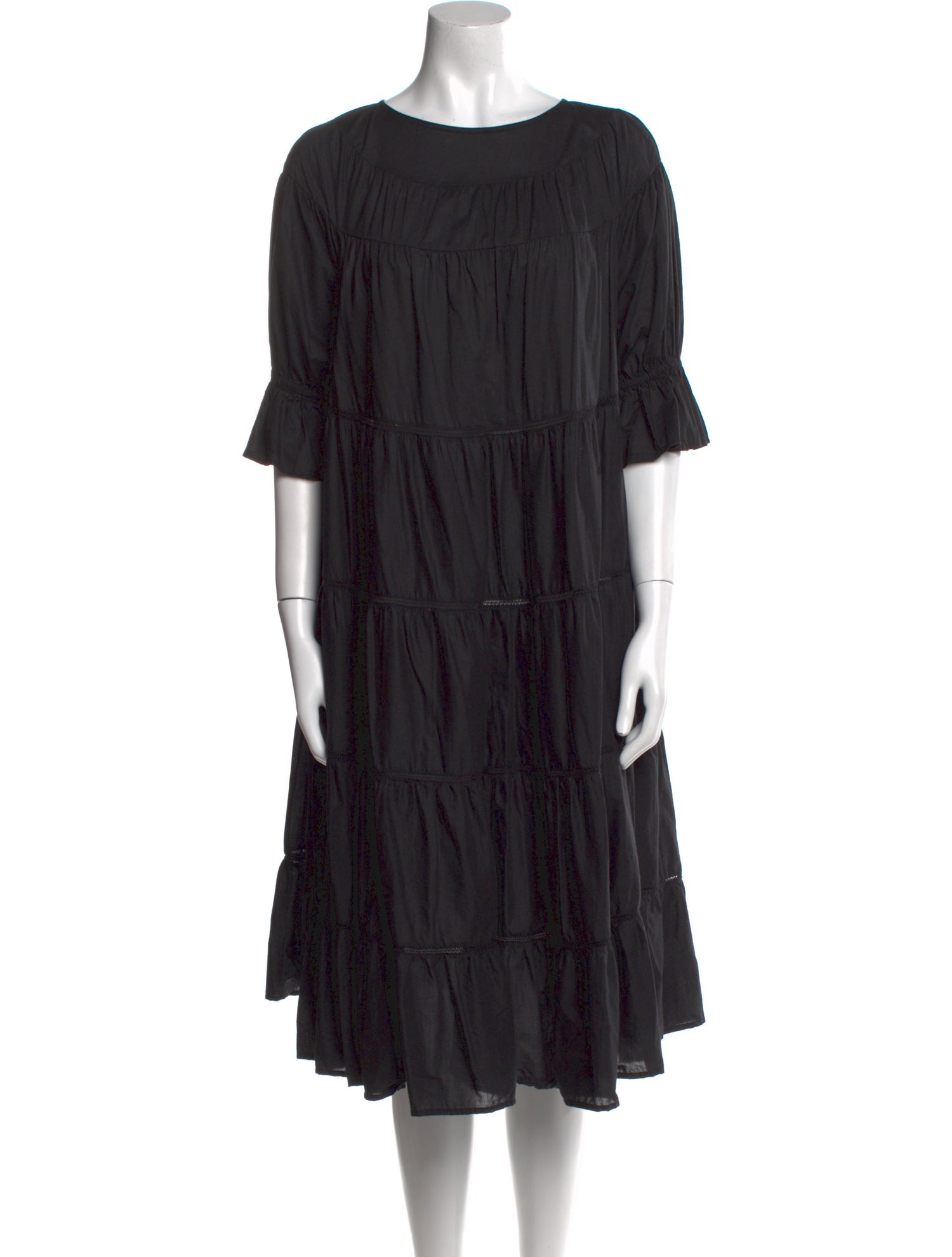 Merlette Bateau Neckline Midi Length Dress