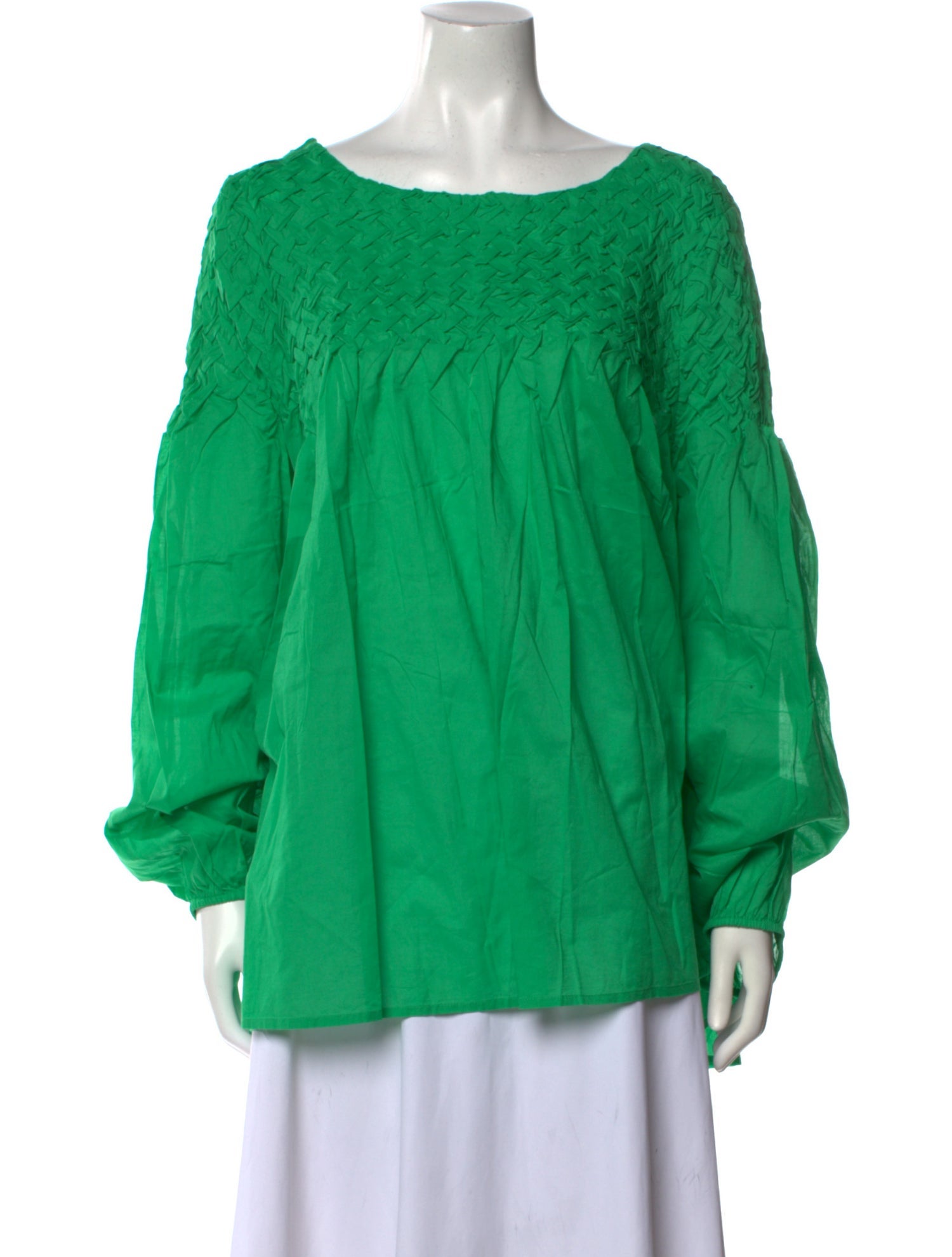 Merlette Bateau Neckline Long Sleeve Blouse