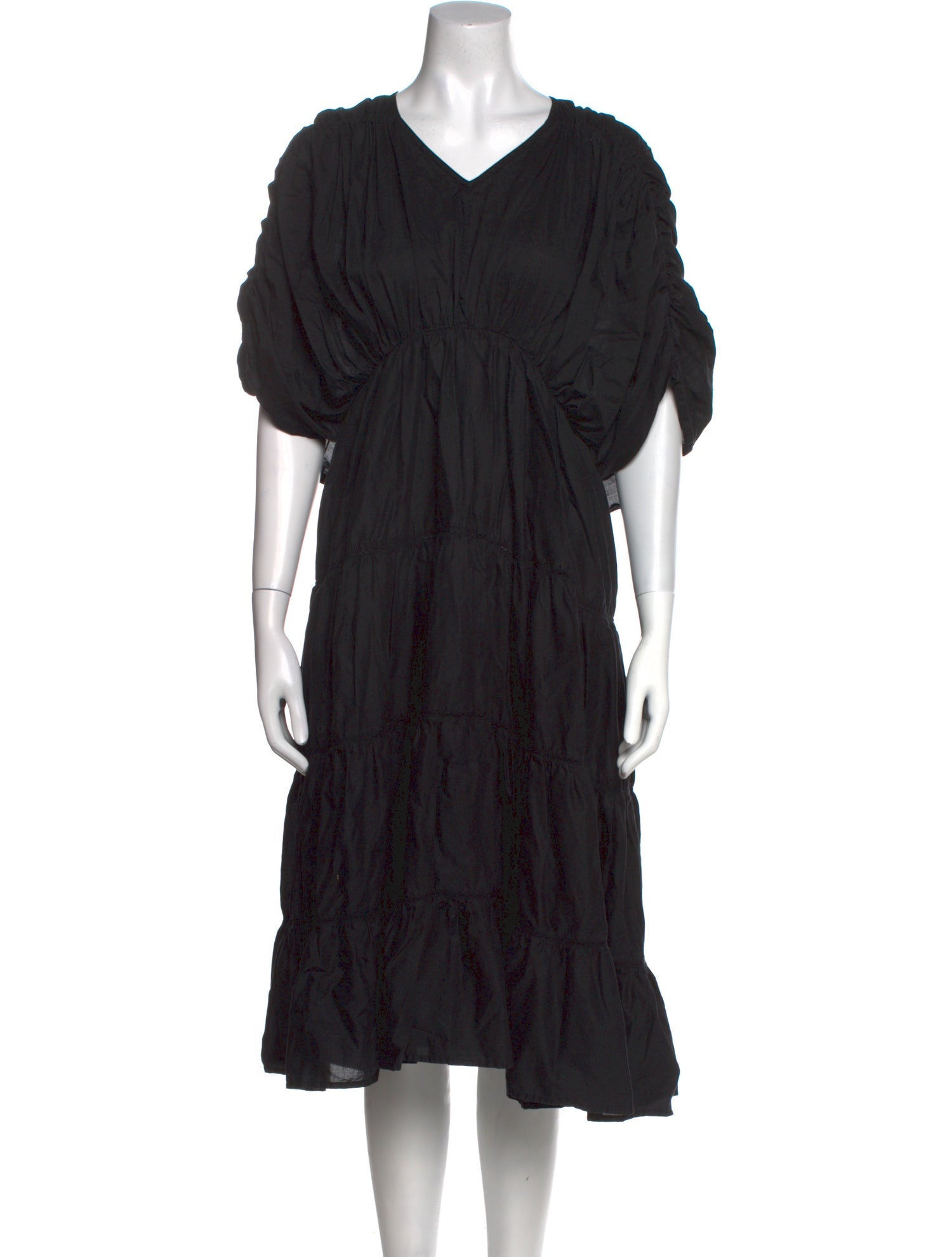 Merlette V-Neck Midi Length Dress