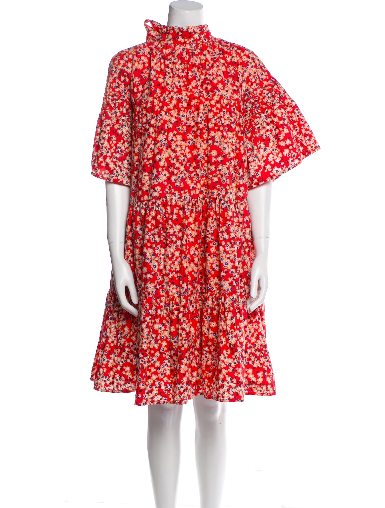 Merlette Floral Print Knee-Length Dress