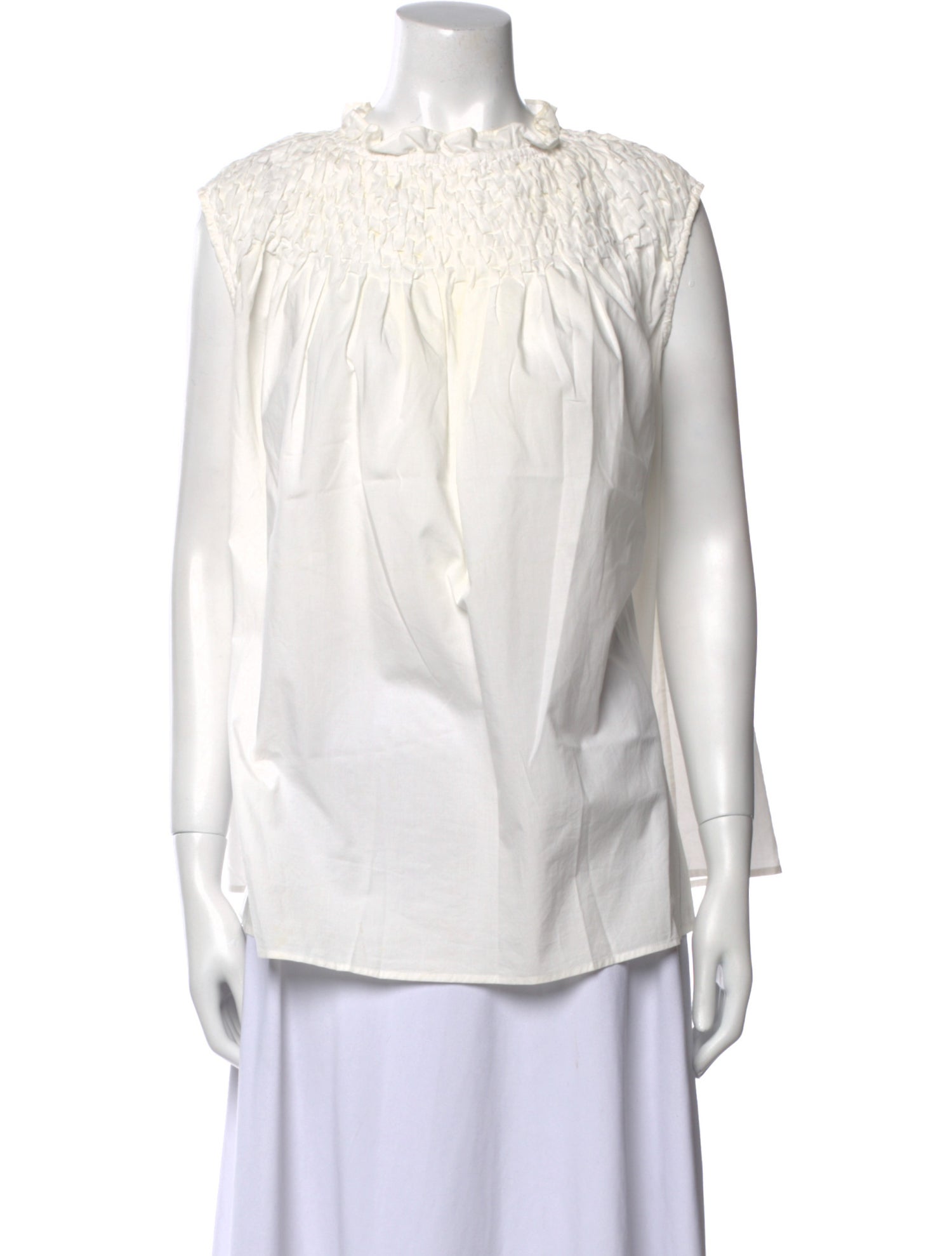 Merlette Crew Neck Sleeveless Blouse