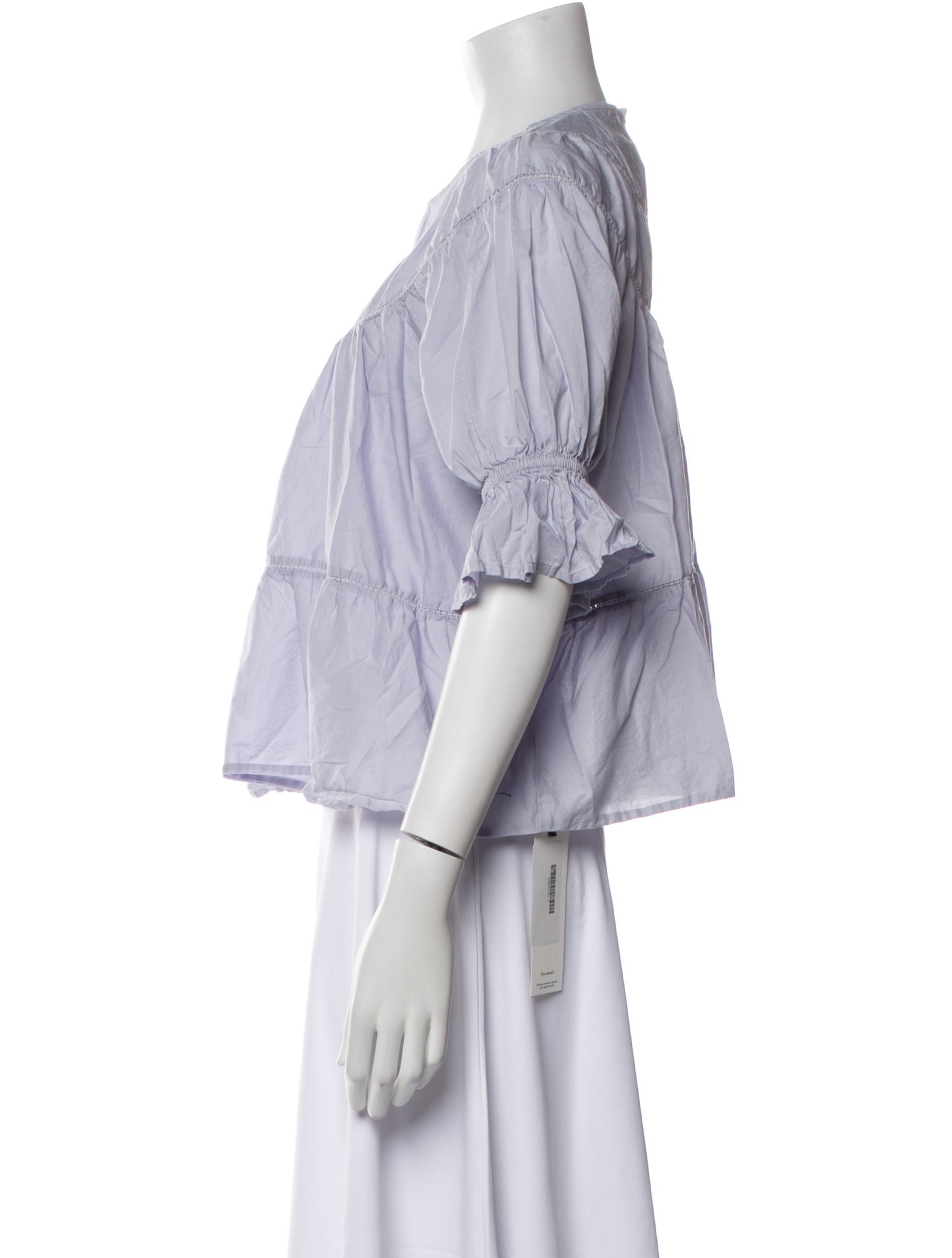 Merlette Crew Neck Three-Quarter Sleeve Top