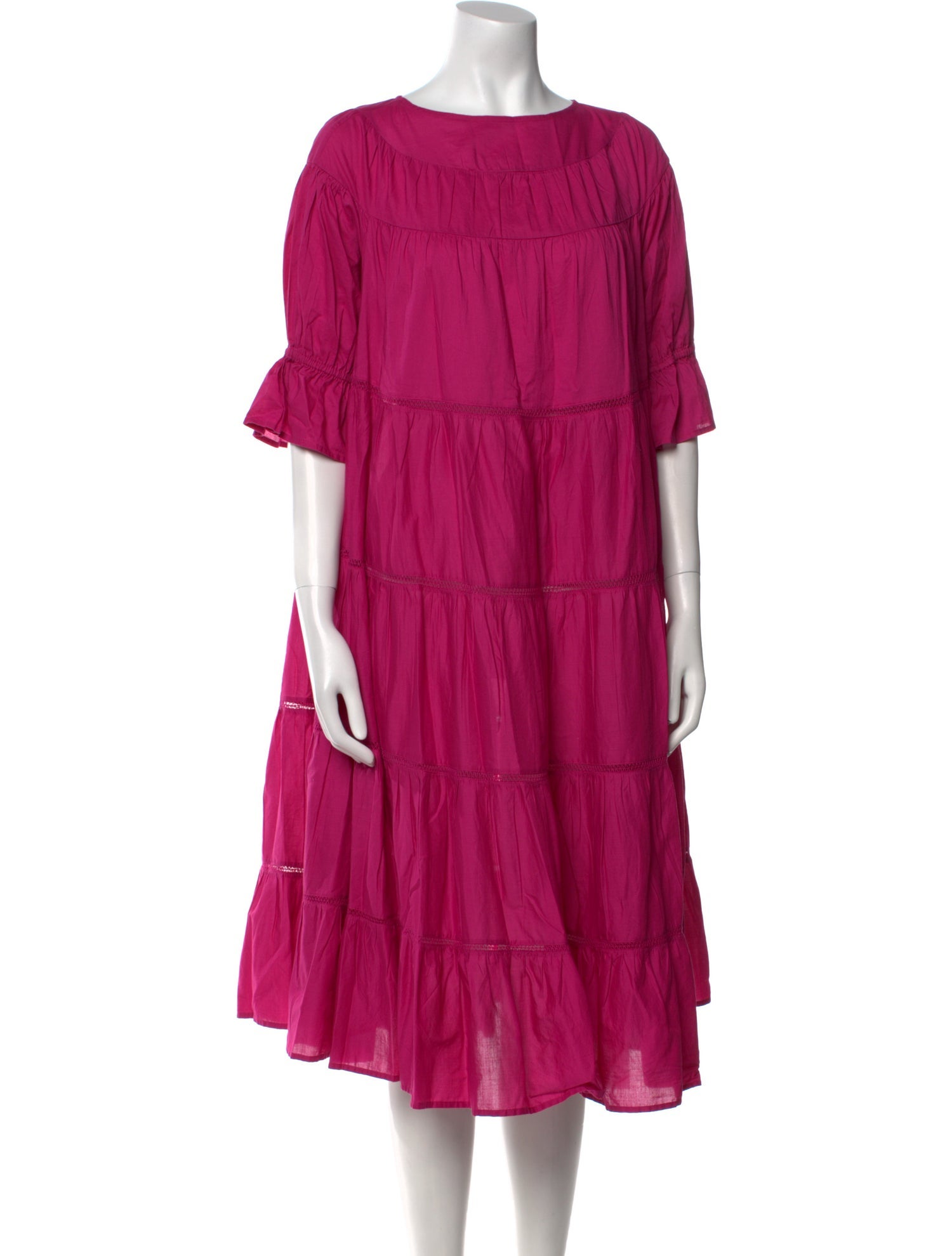 Merlette Bateau Neckline Midi Length Dress