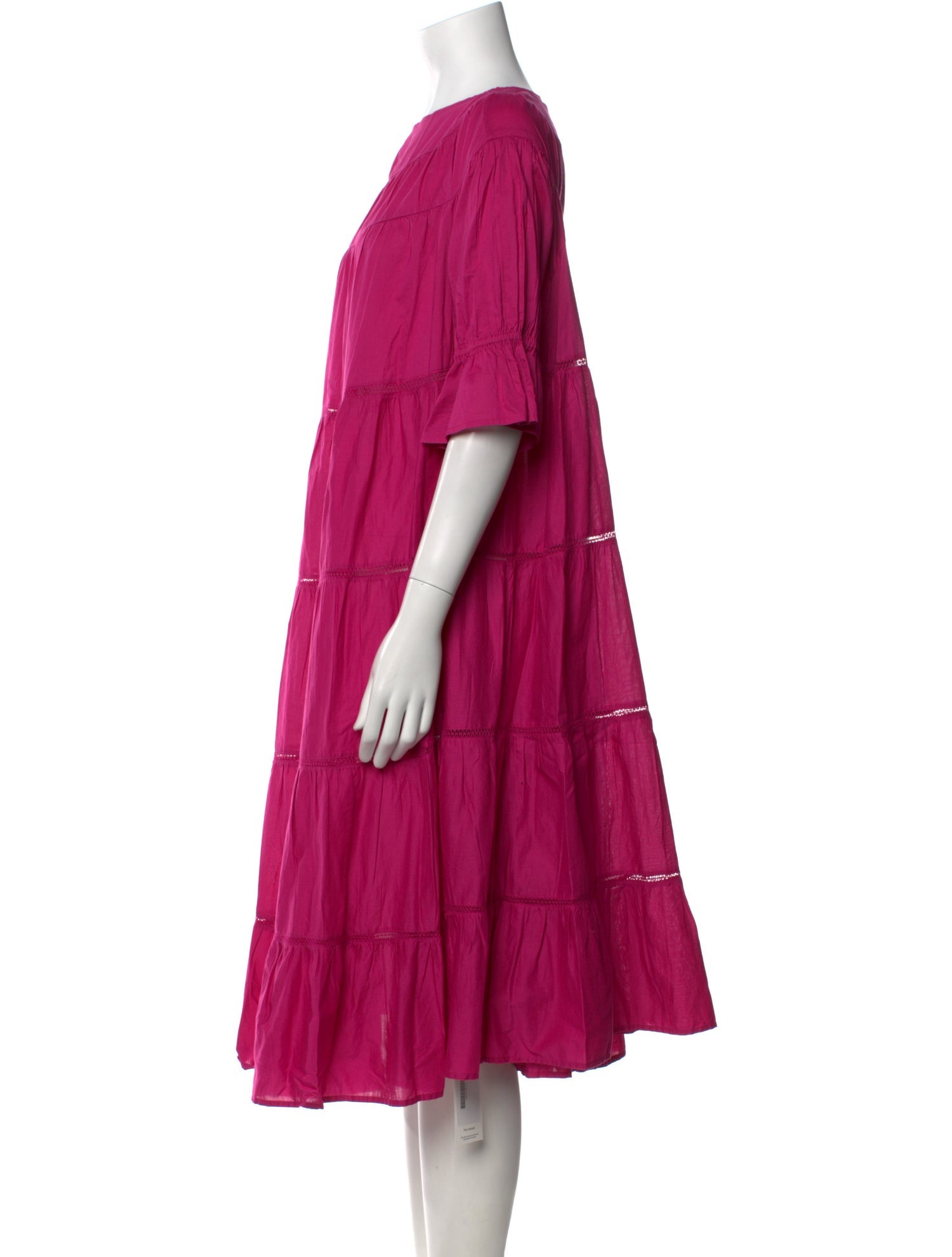 Merlette Bateau Neckline Midi Length Dress