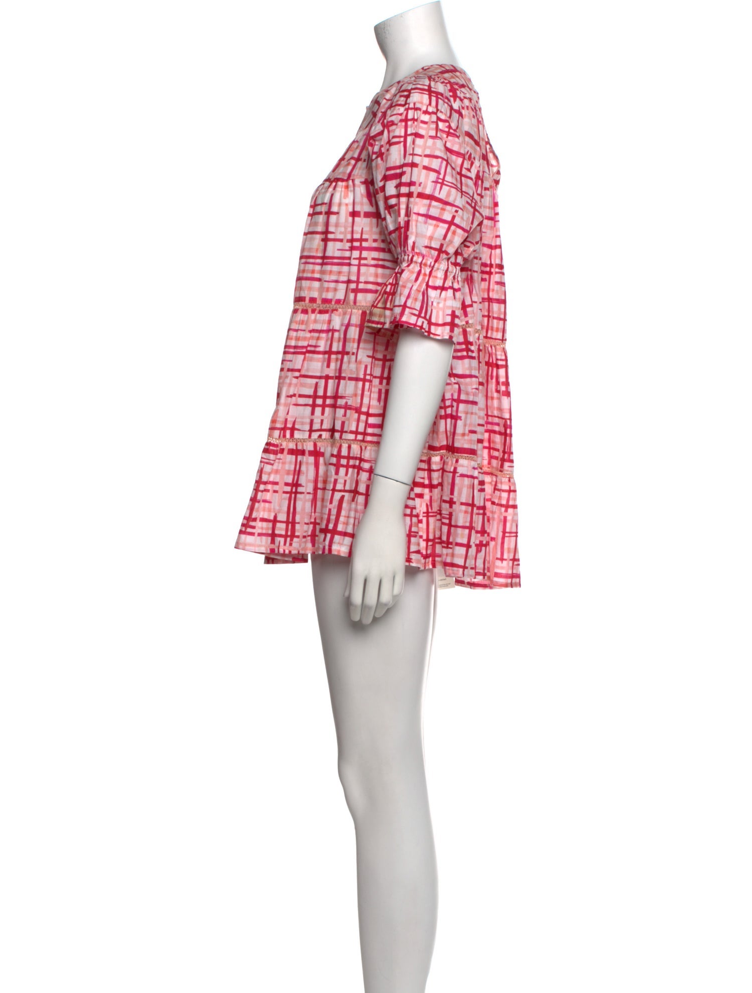 Merlette Plaid Print Mini Dress