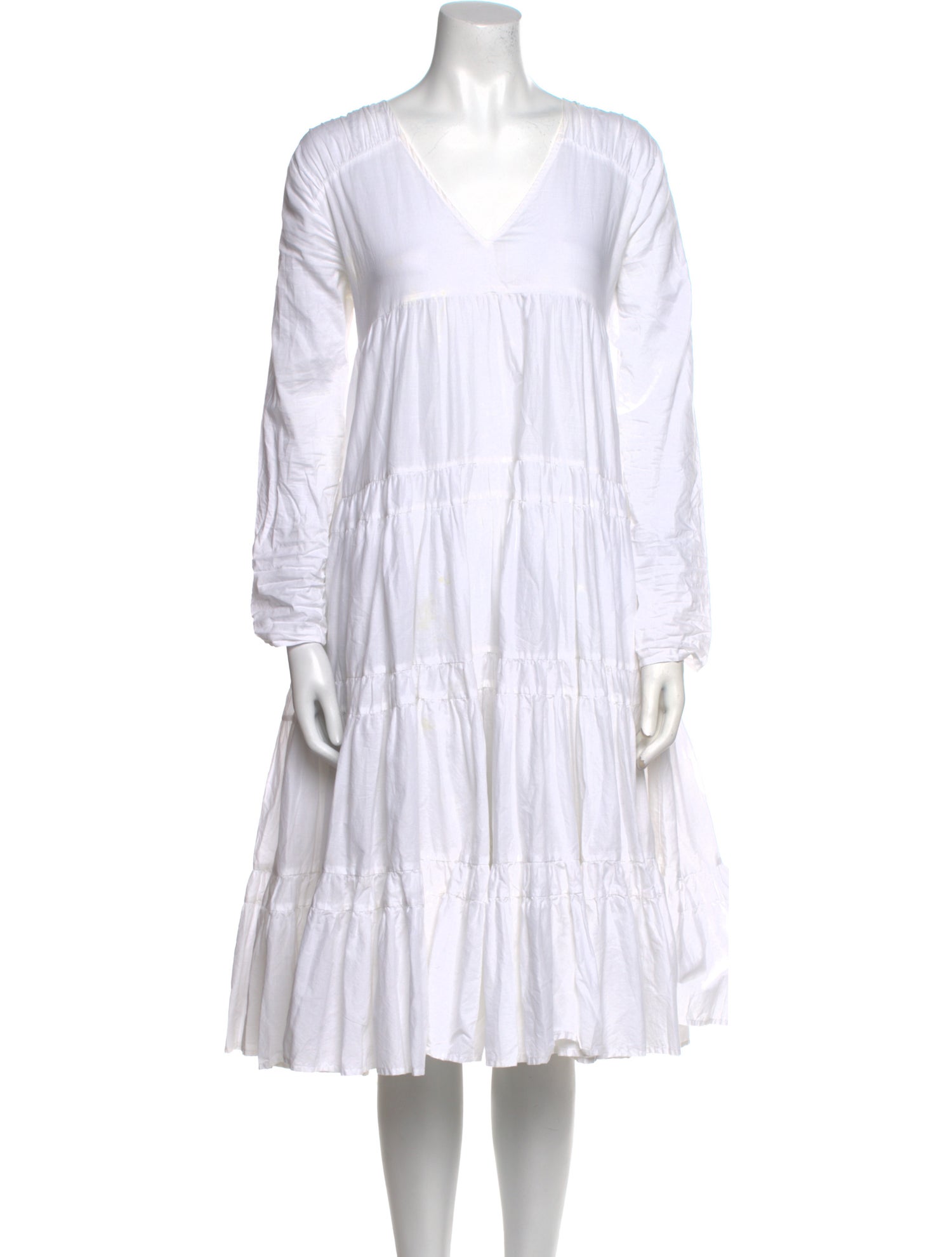 Merlette V-Neck Midi Length Dress