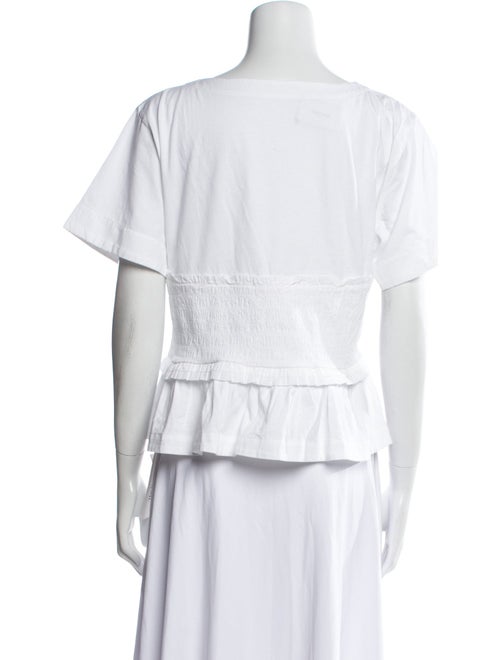 Merlette Scoop Neck Short Sleeve Crop Top