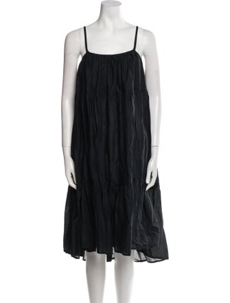 Merlette Square Neckline Midi Length Dress