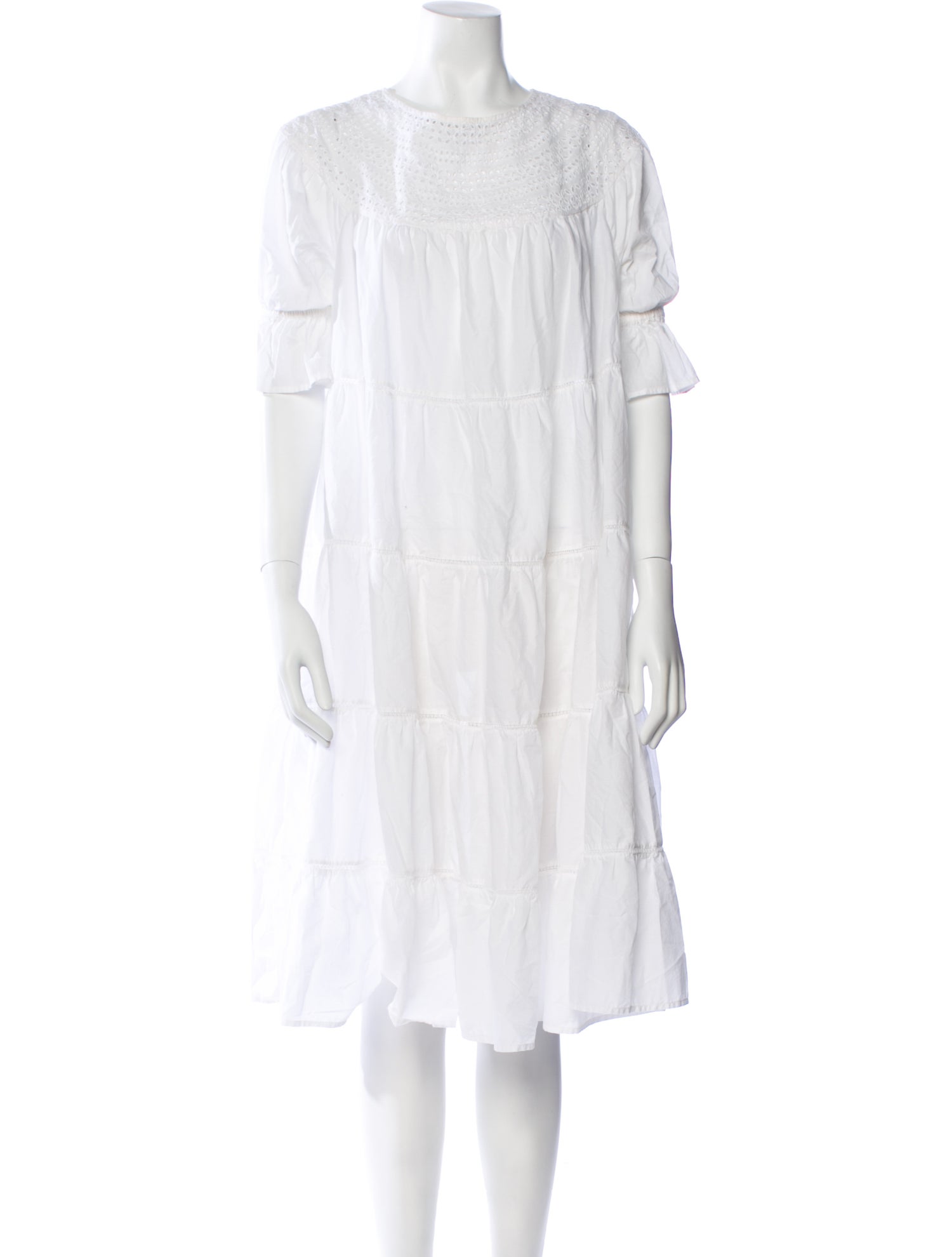 Merlette Crew Neck Midi Length Dress