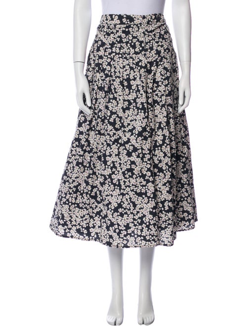 Merlette Floral Print Midi Length Skirt