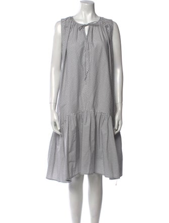 Merlette Striped Midi Length Dress