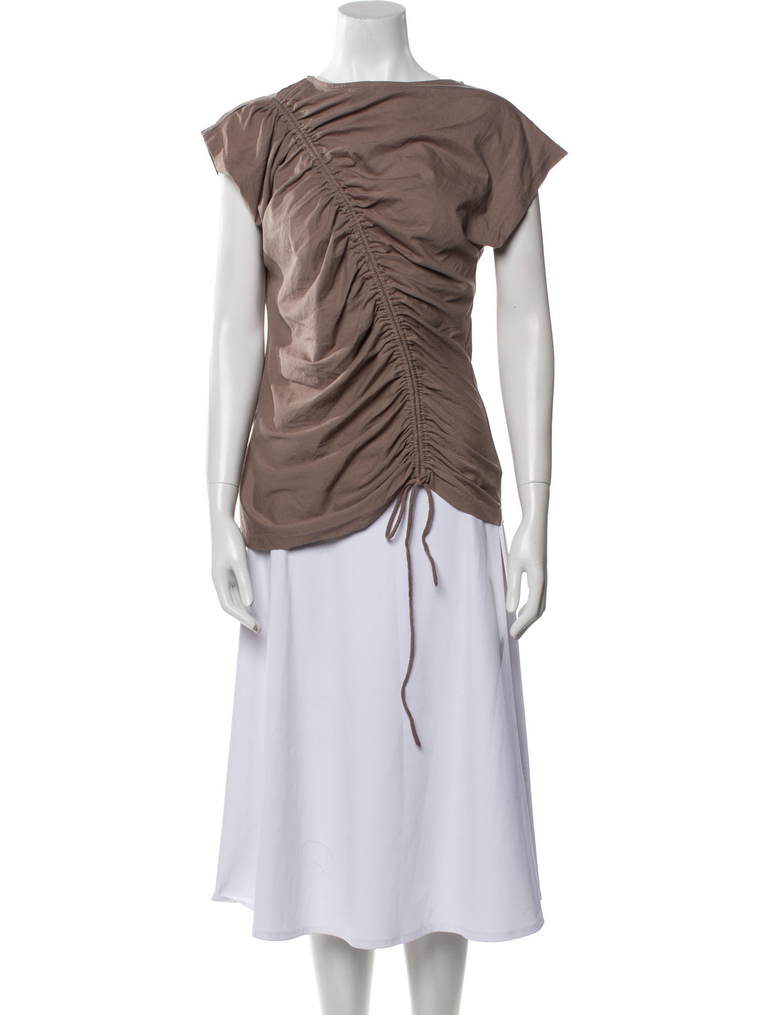 Merlette Cowl Neck Short Sleeve Top