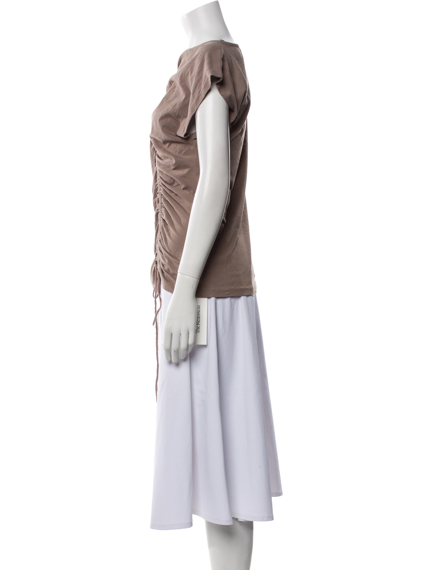 Merlette Cowl Neck Short Sleeve Top