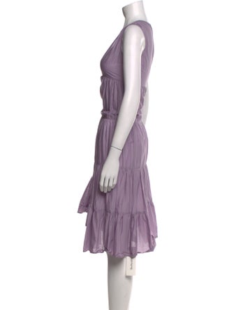 Merlette V-Neck Midi Length Dress