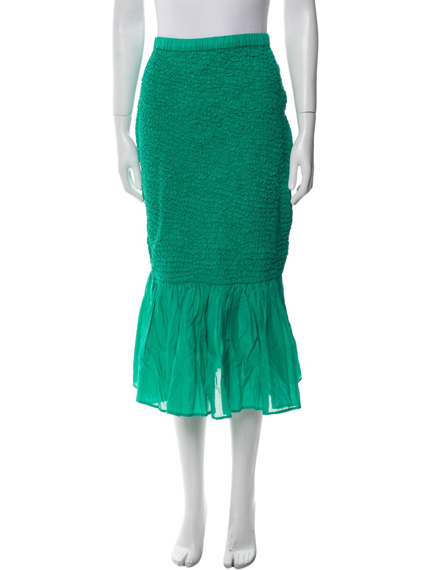 Merlette Pleated Accents Midi Length Skirt w/ Tags