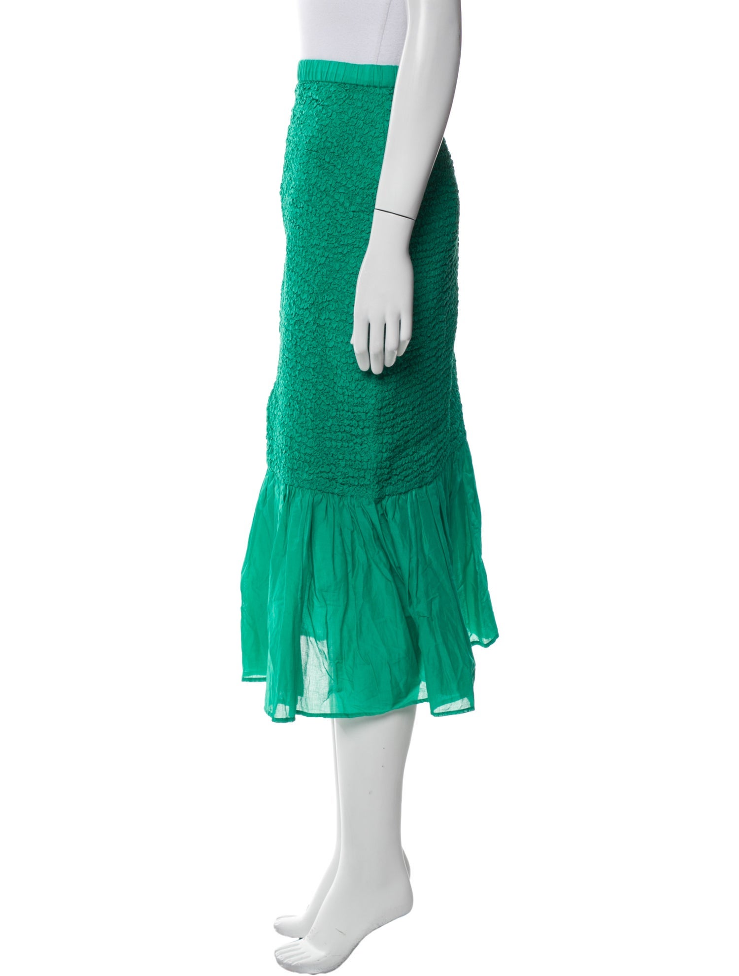 Merlette Pleated Accents Midi Length Skirt w/ Tags