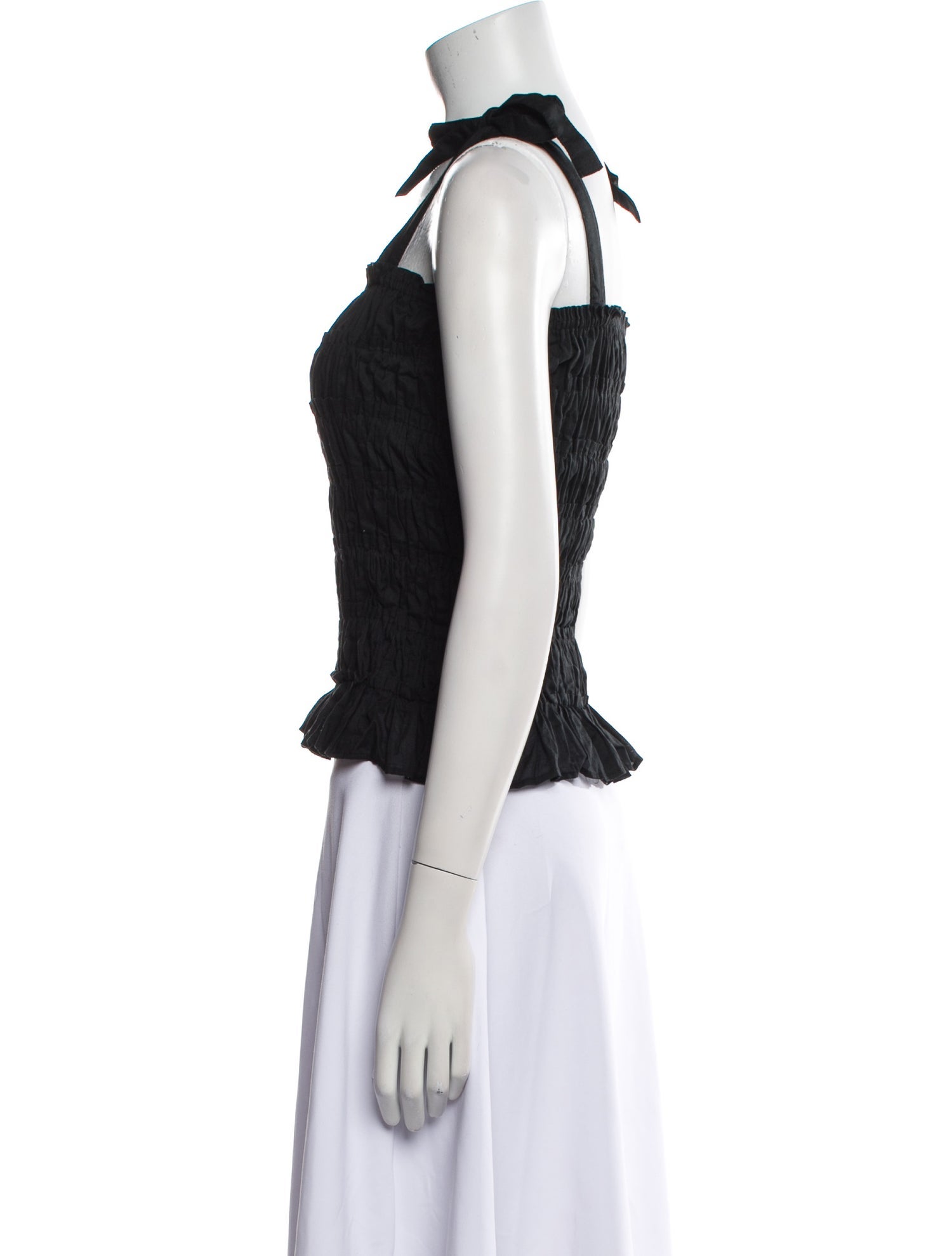 Merlette Square Neckline Sleeveless Crop Top