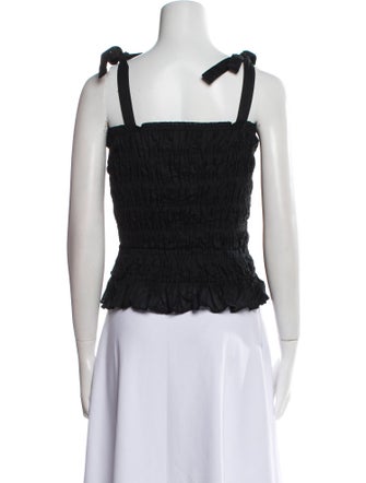 Merlette Square Neckline Sleeveless Crop Top