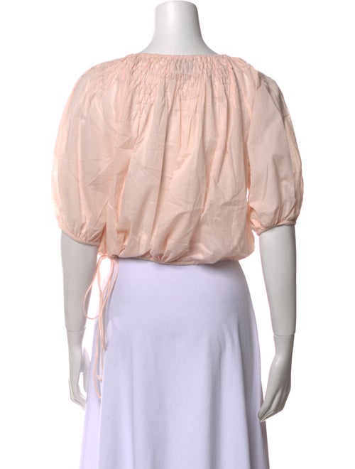 Merlette Scoop Neck Short Sleeve Crop Top