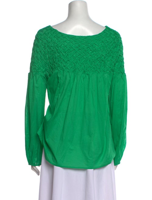 Merlette Scoop Neck Long Sleeve Blouse