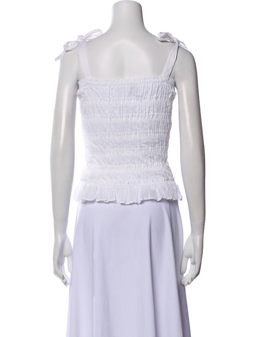 Merlette Square Neckline Sleeveless Crop Top