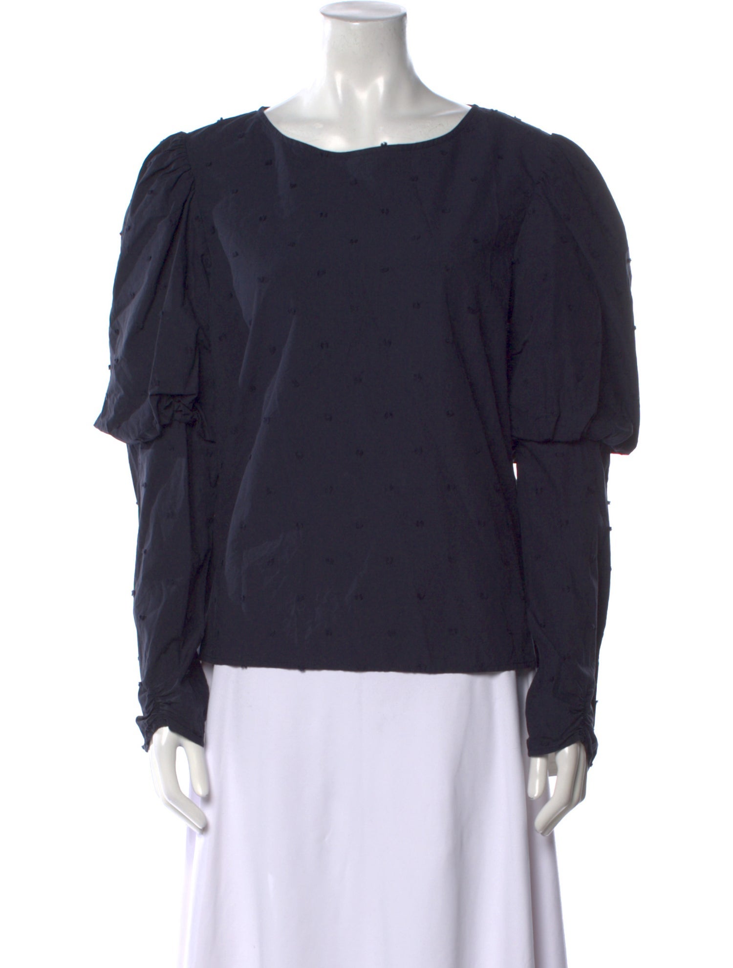 Merlette Bateau Neckline Long Sleeve Blouse