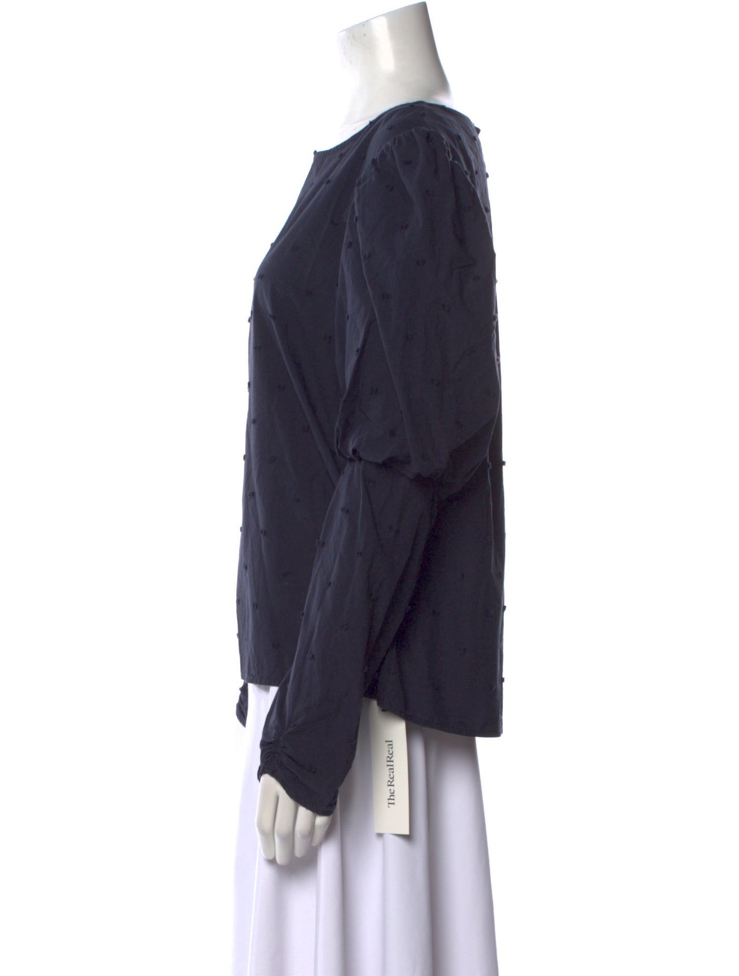 Merlette Bateau Neckline Long Sleeve Blouse