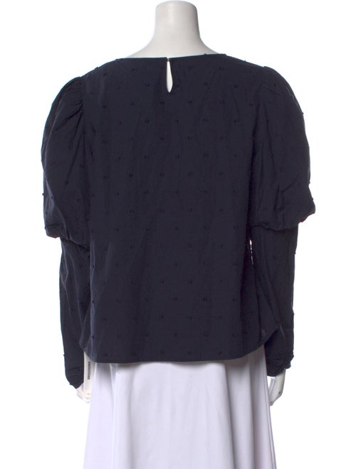 Merlette Bateau Neckline Long Sleeve Blouse