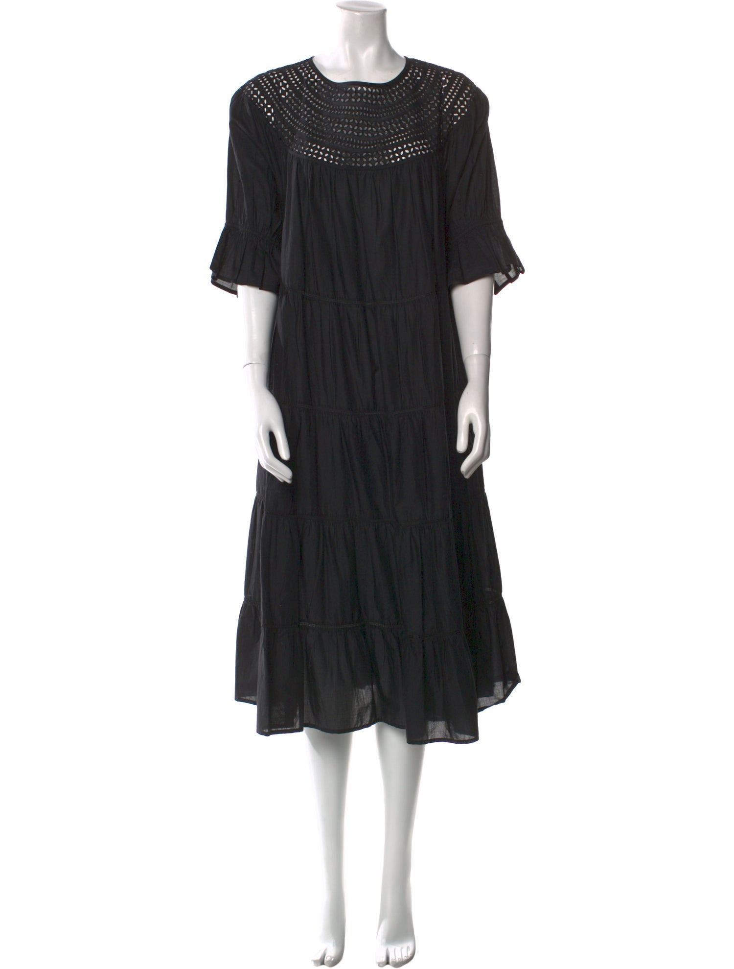 Merlette Scoop Neck Midi Length Dress