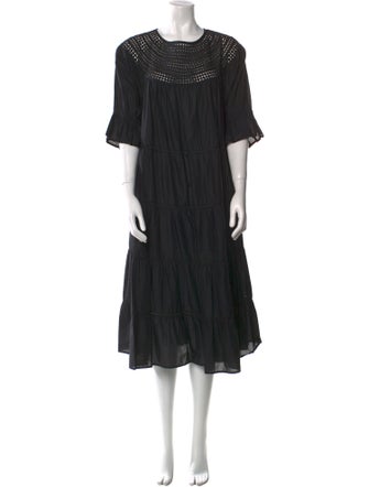 Merlette Scoop Neck Midi Length Dress