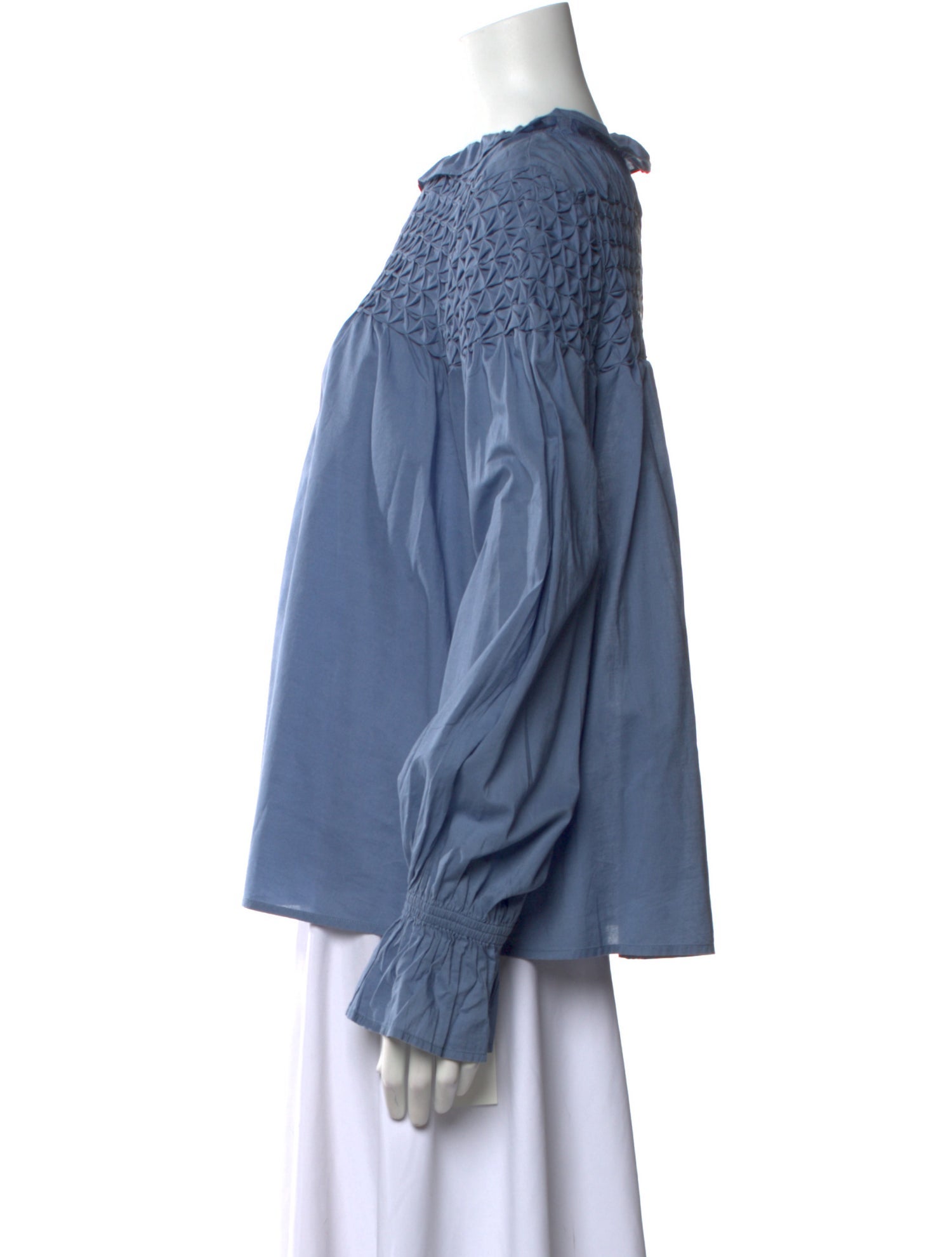 Merlette Off-The-Shoulder Long Sleeve Blouse