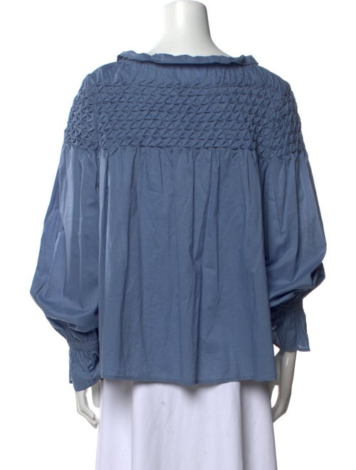 Merlette Off-The-Shoulder Long Sleeve Blouse