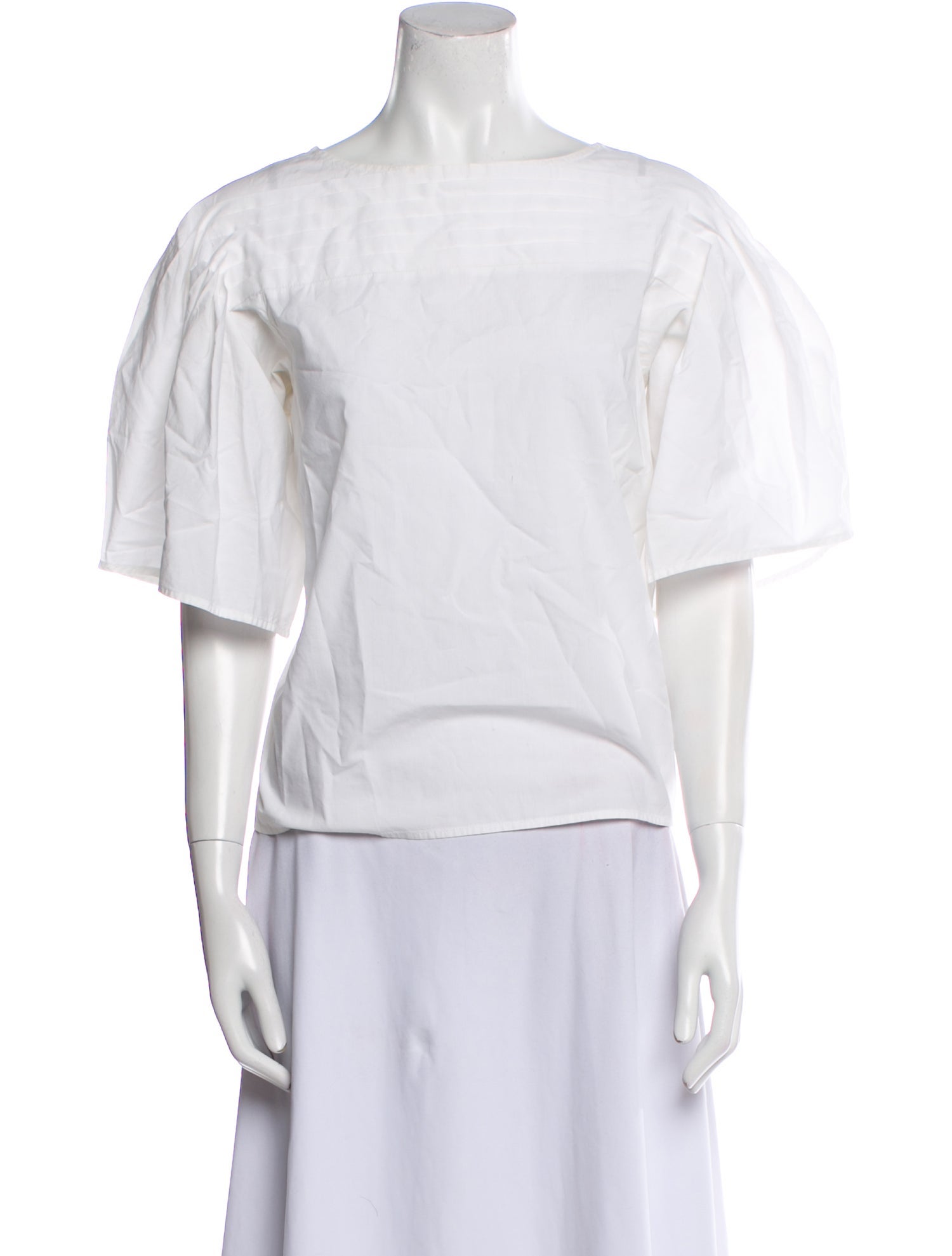 Merlette Bateau Neckline Short Sleeve Top