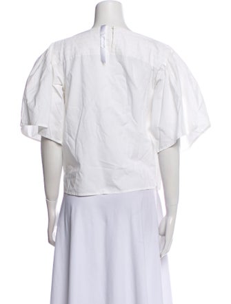 Merlette Bateau Neckline Short Sleeve Top