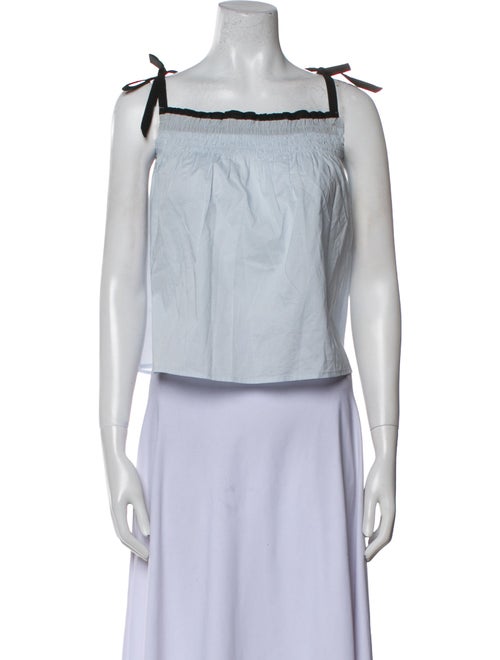 Merlette Square Neckline Sleeveless Crop Top