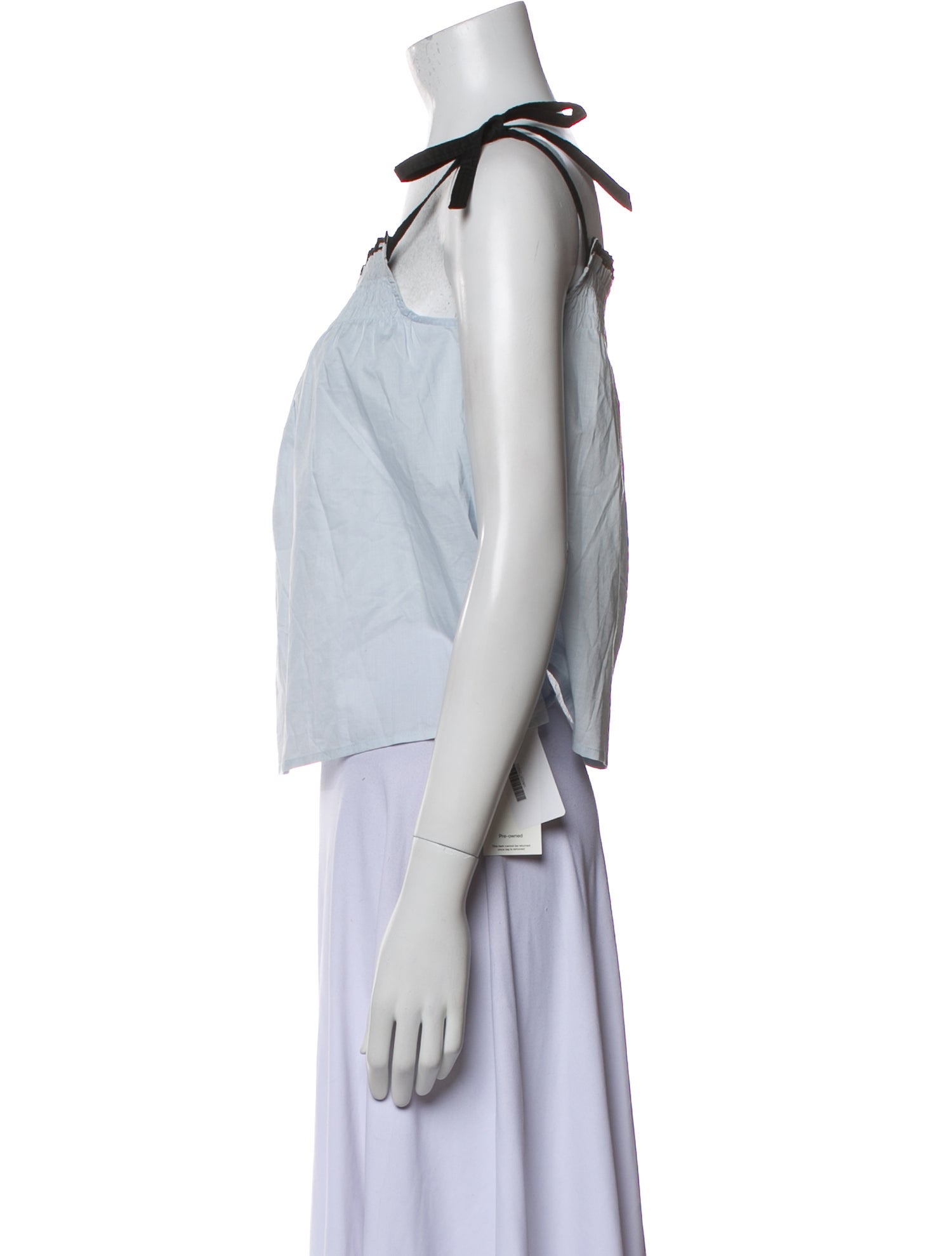 Merlette Square Neckline Sleeveless Crop Top