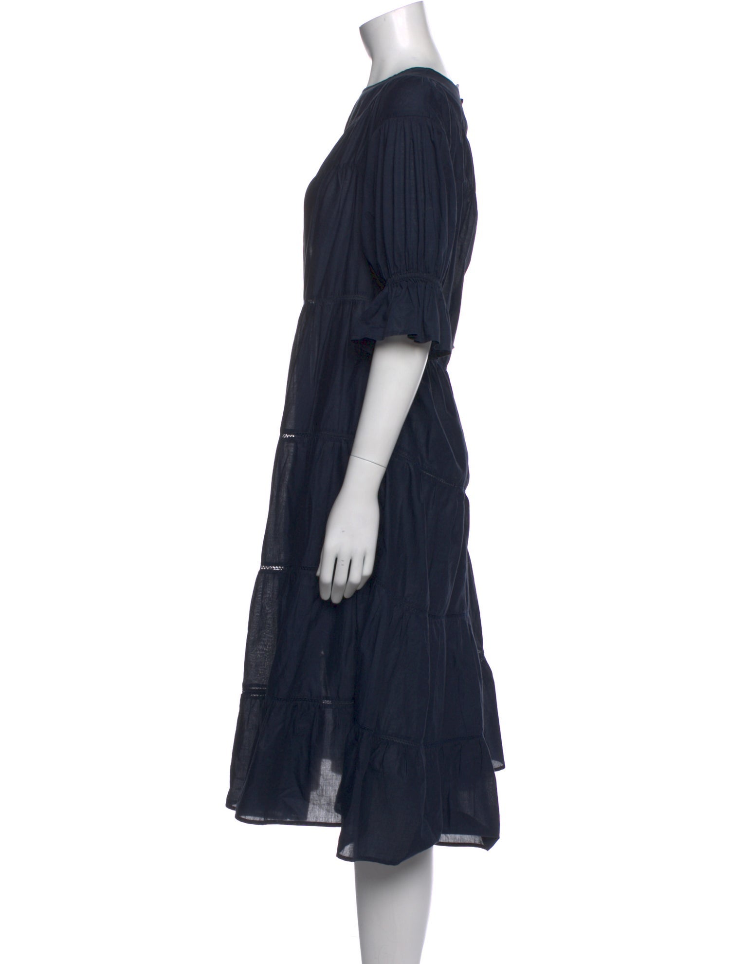 Merlette Bateau Neckline Midi Length Dress