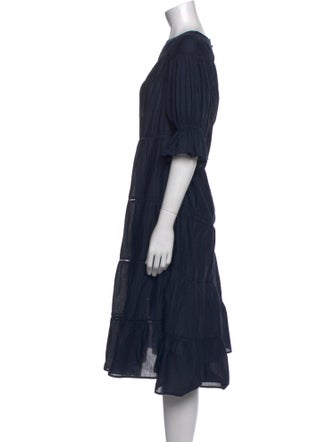 Merlette Bateau Neckline Midi Length Dress