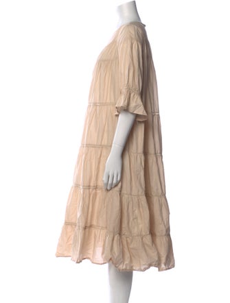 Merlette Crew Neck Midi Length Dress