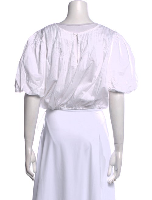 Merlette Scoop Neck Short Sleeve Crop Top