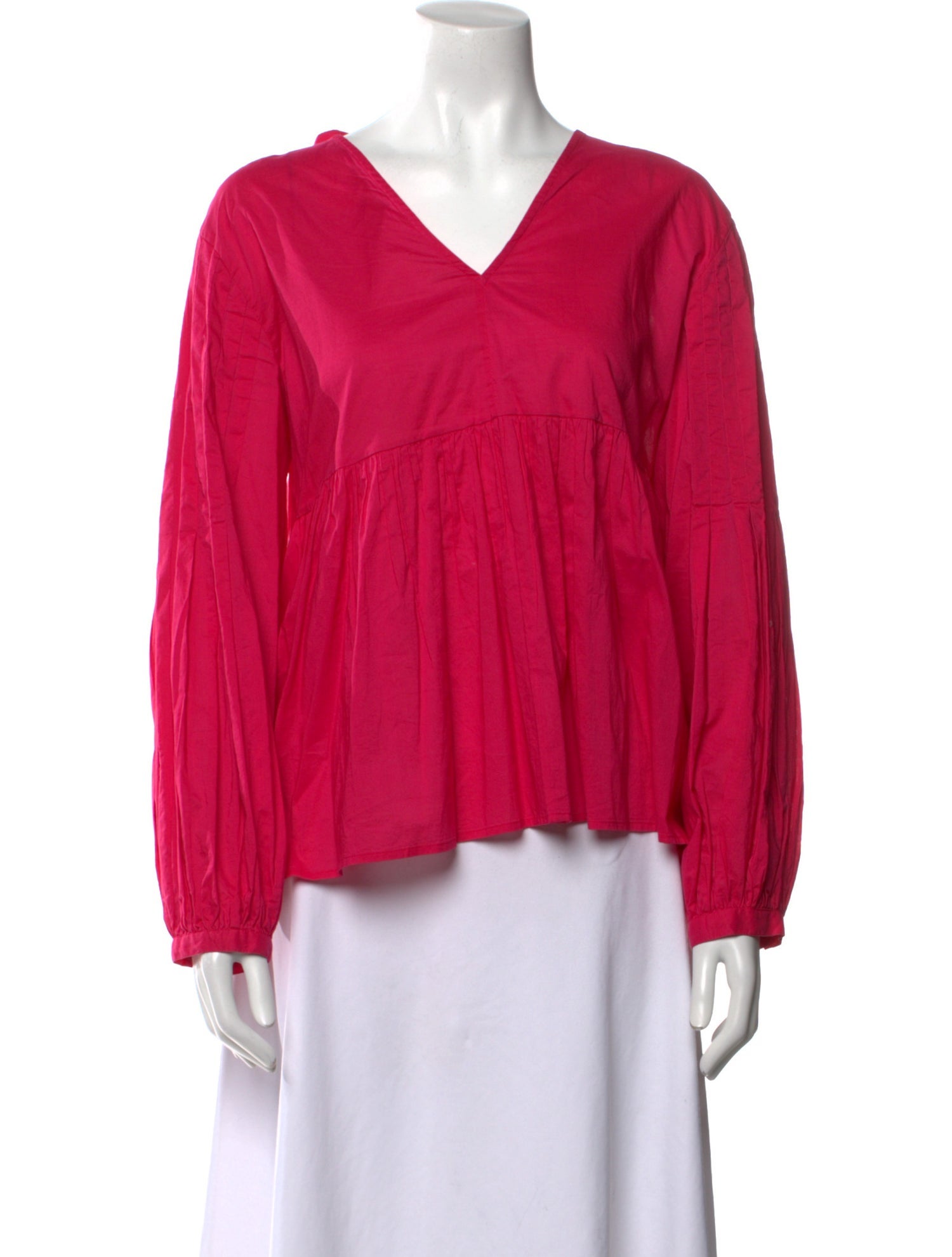 Merlette V-Neck Long Sleeve Blouse