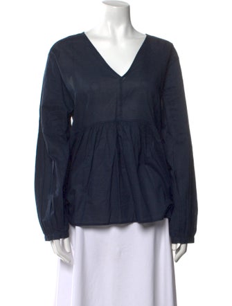 Merlette V-Neck Long Sleeve Blouse