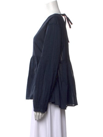 Merlette V-Neck Long Sleeve Blouse