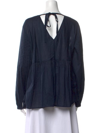 Merlette V-Neck Long Sleeve Blouse