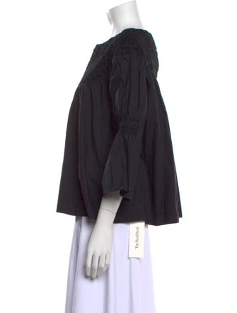 Merlette Supima Cotton Bateau Neckline Blouse