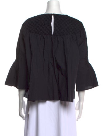 Merlette Supima Cotton Bateau Neckline Blouse