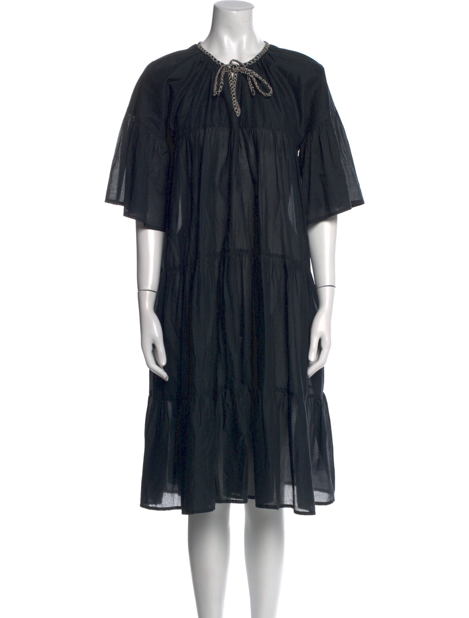 Merlette Crew Neck Midi Length Dress