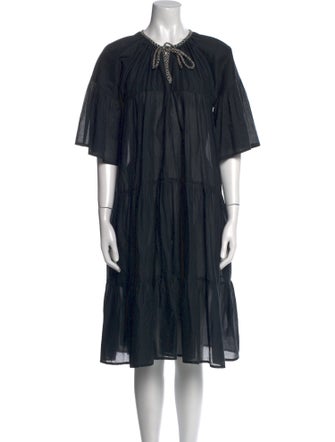 Merlette Crew Neck Midi Length Dress